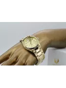 чоловічого золотого годинника з браслетом 14k Geneve mw013ydy&mbw017y