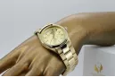 чоловічого золотого годинника з браслетом 14k Geneve mw013ydy&mbw017y