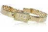 Yellow 14k 585 gold Elegant lady Geneve watch lw010y