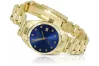 Жовтий жіночий наручний годинник із золота 14 карат 585 проби Geneve lw020ydbl&lbw009y