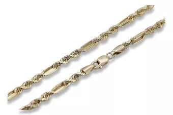 Yellow rose gold chain ★ russiangold.com ★ Gold 585 333 Low price