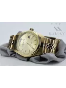 copie ceas bărbătesc din aur cu brățară Geneve mw013ydy&mbw016y 14k