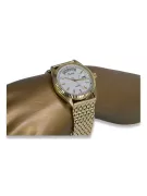 копие на мъжки златен часовник с гривна 14k 585 Geneve mw013ydbc&mbw013y