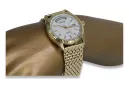 копие на мъжки златен часовник с гривна 14k 585 Geneve mw013ydbc&mbw013y