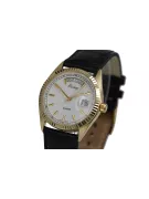 reloj de hombre oro con pulsera 14k 585 geneve mw013ydbc&mbw013y