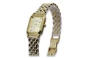 Копія Golden Women's Watch за допомогою браслета 14K Geneve LW023Y & LBW008Y