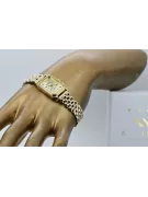 ساعة ذهبية للنساء مع سوار 14k جنيف lw023y&lbw004y