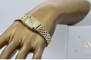 Złoty damski zegarek z bransoletą 14k Geneve lw023y&lbw004y