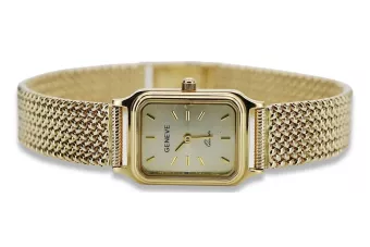 Gold men's watch Geneve ★ zlotychlopak.pl ★ Gold purity 585 333 Low Price!