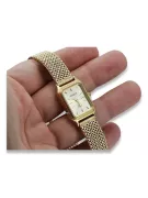 копія жіночого годинника з браслетом із 14-каратного золота Geneve Lw023y&lbw004y