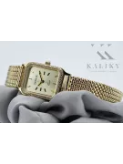 копие на италиански златен часовник Geneve Lw055y&lbw004y с 14k дамска гривна