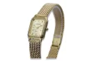 копия итальянских золотых часов Geneve Lw055y&lbw004y с женским браслетом из 14 карат