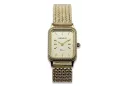 копие на италиански златен часовник Geneve Lw055y&lbw004y с 14k дамска гривна