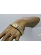 copie de la montre italienne Geneve Lw055y & lbw004y en or avec bracelet pour femme 14 carats