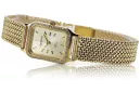копия итальянских золотых часов Geneve Lw055y&lbw004y с женским браслетом из 14 карат