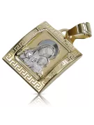 Pendentif ★ médaille d’or médaillon icône zlotychlopak.pl ★ or 585 333 petit prix