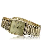 Montre Homme Or 14K, Rectangulaire, Quartz, Italienne