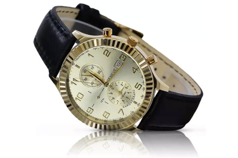 Montre homme en or Genève ★ zlotychlopak.pl ★ Pureté de l’or 585 333 Prix bas!