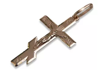 Crucea ortodoxă de aur ★ russiangold.com ★ Aur 585 333 Preț mic
