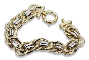 Italian yellow 585 14k gold bracelet cfb009yw