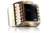 Vintage rose gold Men's signet csc013