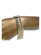 This is a 14K gold bracelet for a men's watch