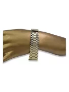 Bracelet montre d’homme jaune italien 14 carats mbw006y