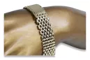Italian yellow man's 14k 585 gold watch bracelet mbw005y