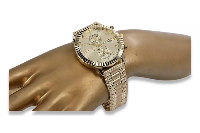 Golden Geneve pánske hodinky ★ złotychlopak.pl ★ Upratovanie zlata 585 333 Nízka cena!