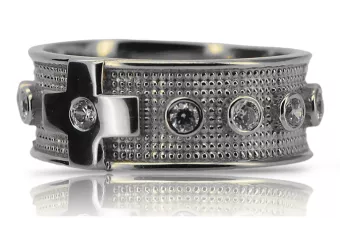 balto aukso -14k-585-zirkonio-crc002w žiedinis