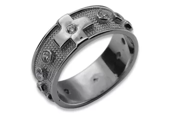 14k-585-Weißgold-Rosenkranzring-mit-Zirkonen-crc002w