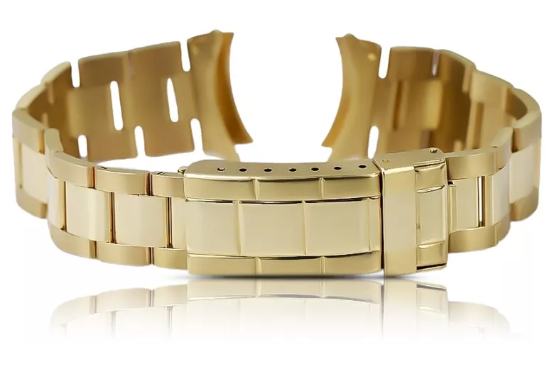 14K Gold Herrenuhr Armband für Rolex Style mbw017y