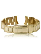 14K Gold Men's Watch Bracelet for Rolex style mbw017y