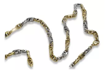 Италианска жълта 14k златна верижка cc024yw