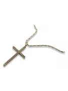 Catholic Cross & Anchor 14k gold chain ctc029y&cc008yw