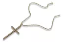 Catholic Cross & Anchor 14k gold chain ctc029y&cc008yw