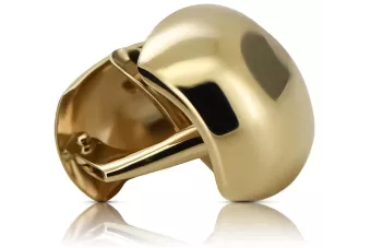 Italian yellow 14k 585 gold earrings cen030y