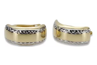 Pendientes de oro de 14k ★ https://zlotychlopak.pl/es/ ★ Oro fino 585 333 Barato!