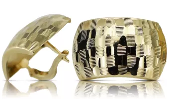 Pendientes de oro de 14k ★ https://zlotychlopak.pl/es/ ★ Oro fino 585 333 Barato!