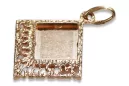 Российское советское серебро розовое золото 925 СССР Винтажный лист кулон vpn041rp