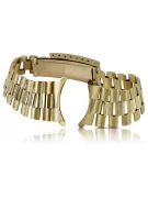 Bracelet de montre de style Rolex en or jaune 14 carats pour homme mbw016y