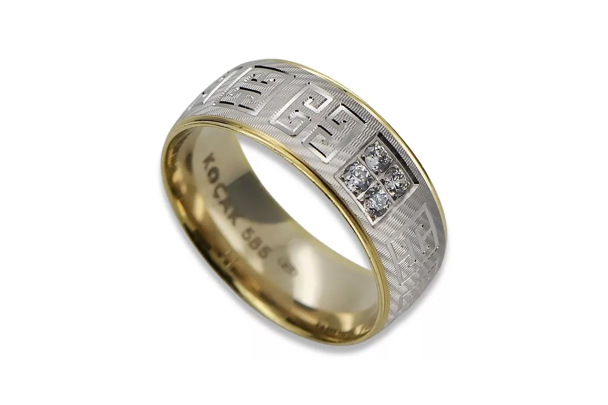 Soviético 14k 585 oro Ruso anillo de oro rosa vrn001
