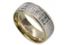 Yellow 14k 585 gold zircon lady wedding ring band crc008yw