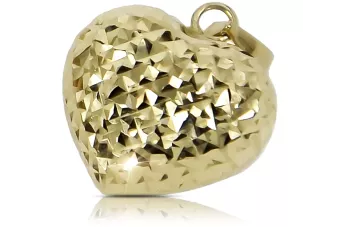 Colgante ★ de corazón de oro zlotychlopak.pl ★ Muestra de oro 585 333 precio bajo