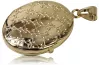 Original yellow 14k gold beautiful oval pendant cpn048y