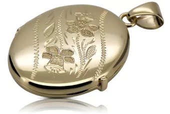 Auksinis pakaba 14k 585 dėžutė ovalas cpn054y