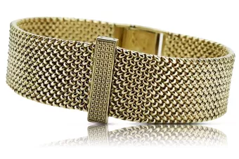 Pulsera de oro para dama para hombre, estilo reloj italiano 14k 585 coth002y&mbw014y