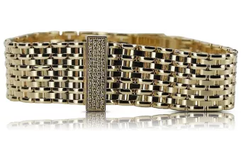 Zlatý náramok Muži 14k 585 Talianske hodinky štýl Coth001Y & MBW0131