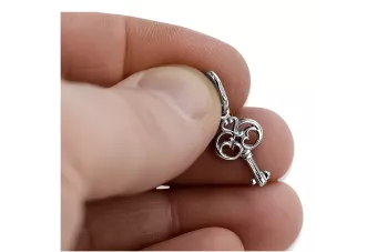 Russisches sowjetisches Silber Rosé vergoldet 925 UdSSR Vintage Schlüsselanhänger vpn019s