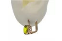 Vintage Ohrringe in Rosérot 14k Gold 585 mit Peridot vec107